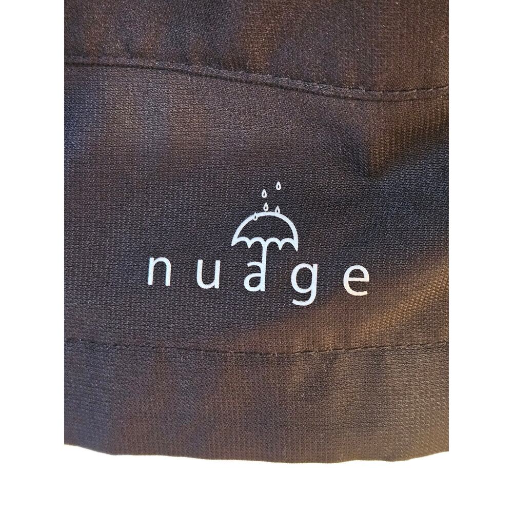 Nuage Women’s Medium Black Hooded Rain Jacket Waterproof Long Coat M - Picture 4 of 10